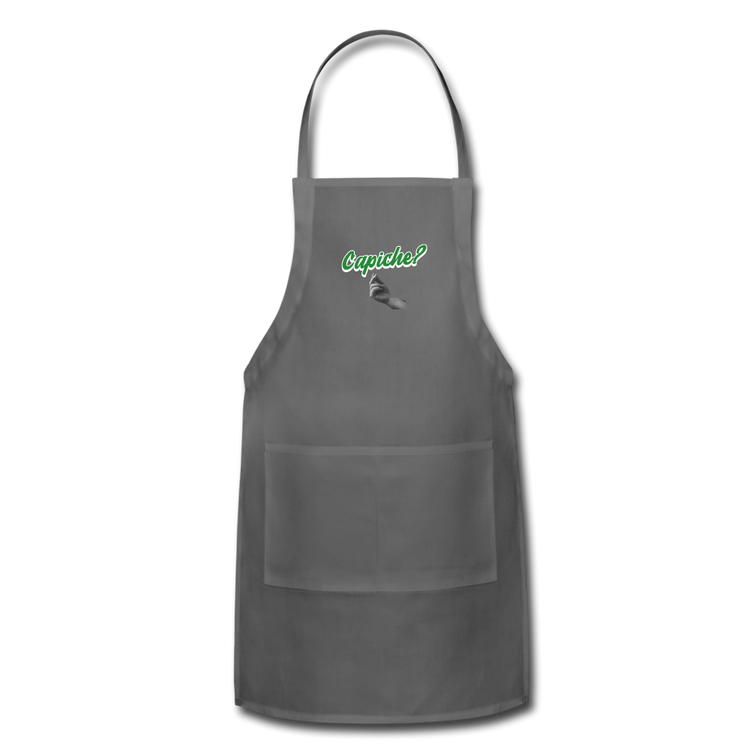 Capiche? Apron - charcoal