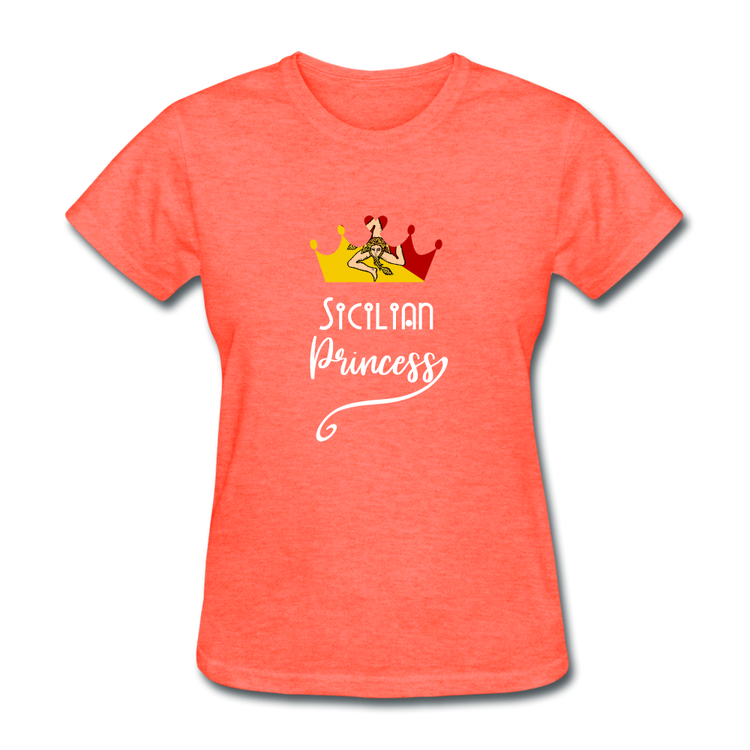 Sicilian Princess Women's T-Shirt - heather coral