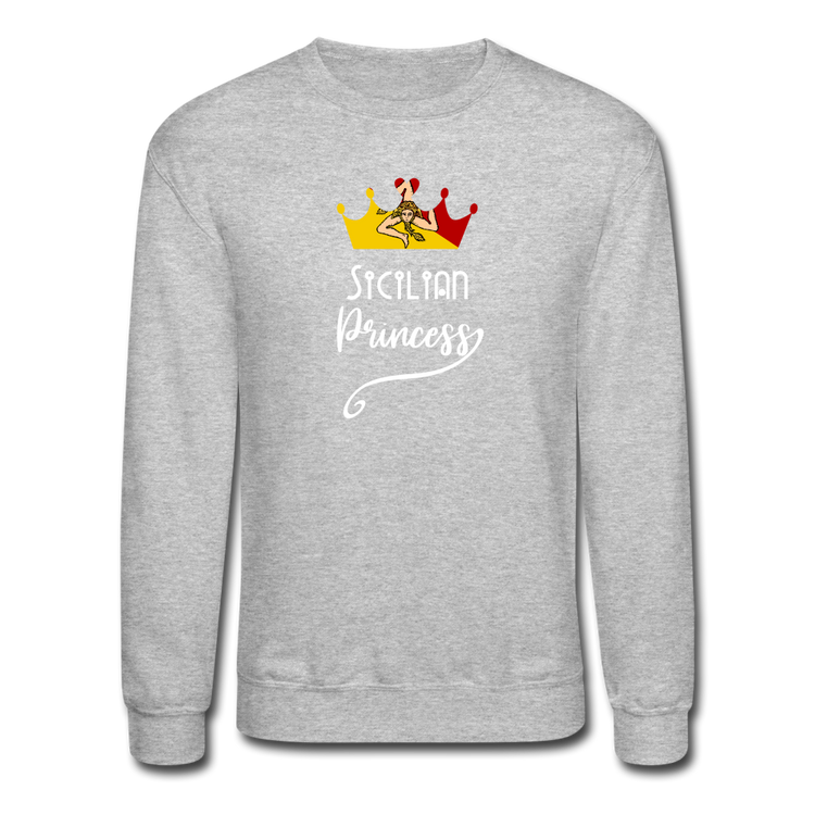 Sicilian Princess Crewneck Sweatshirt - heather gray