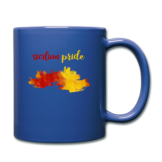 Sicilian Pride Full Color Mug 11 oz - royal blue