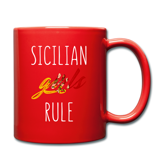 Sicilian girls rule Full Color Mug 11 oz - red