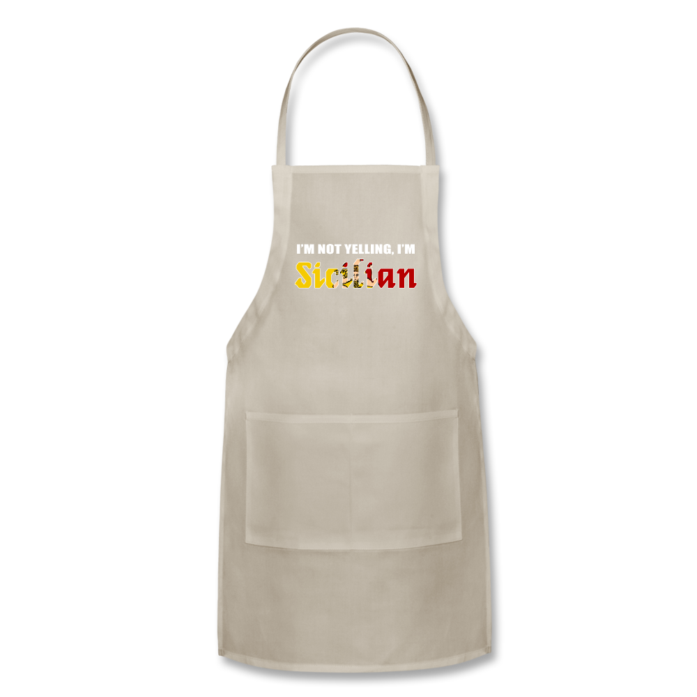 I'm not yelling I'm Sicilian Apron - natural