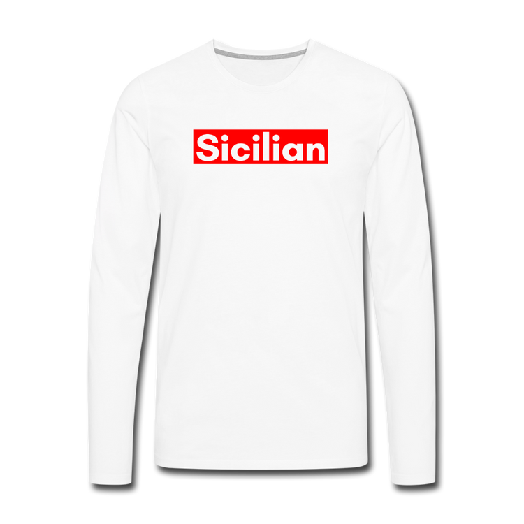 Sicilian Men's Longsleeve - white