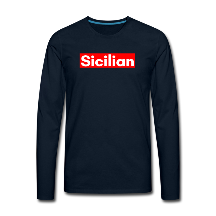 Sicilian Men's Longsleeve - deep navy