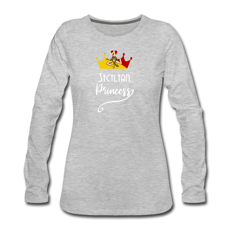 Sicilian Princess Women's Longsleeve - heather gray