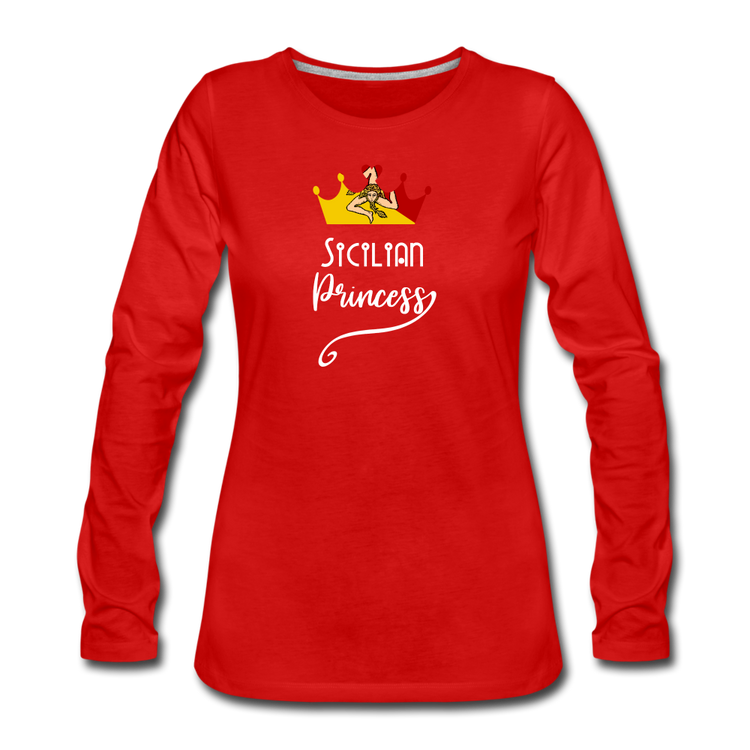 Sicilian Princess Women's Longsleeve - red