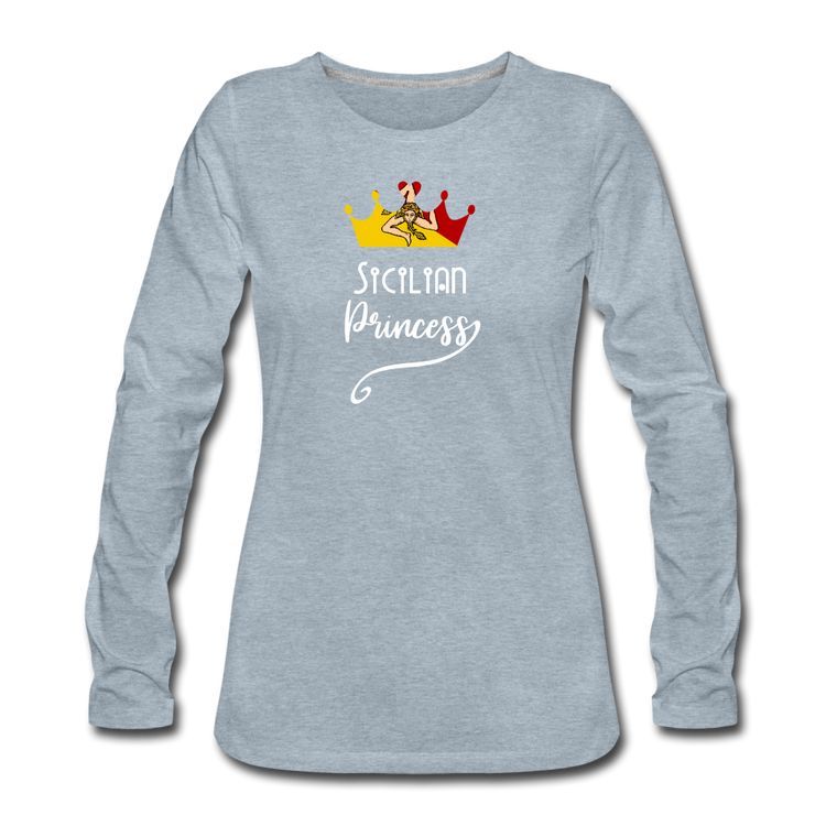 Sicilian Princess Women's Longsleeve - heather ice blue