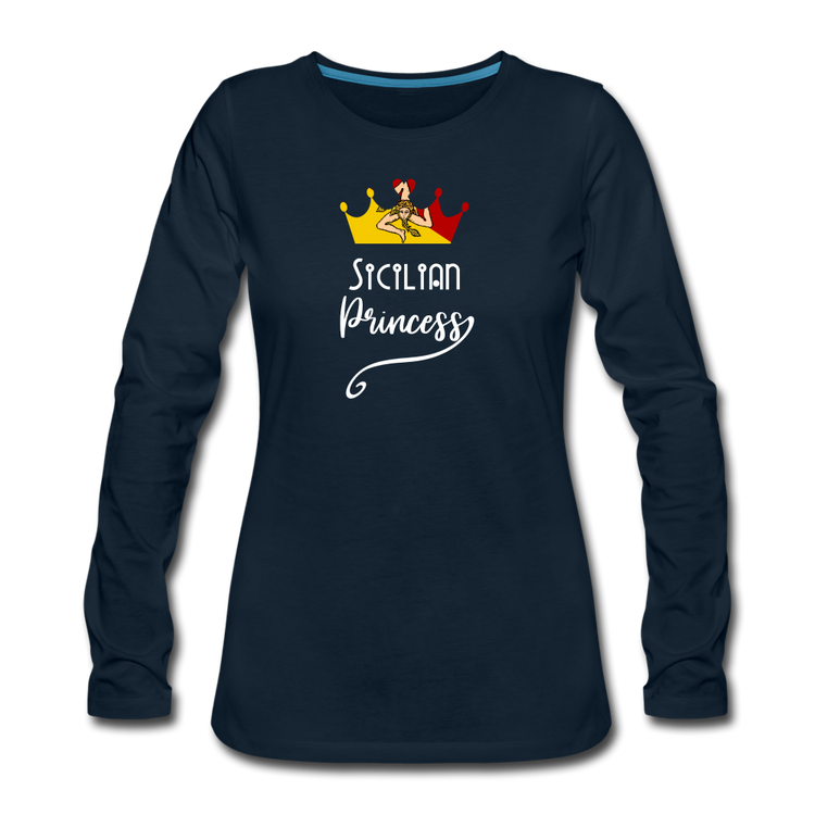 Sicilian Princess Women's Longsleeve - deep navy