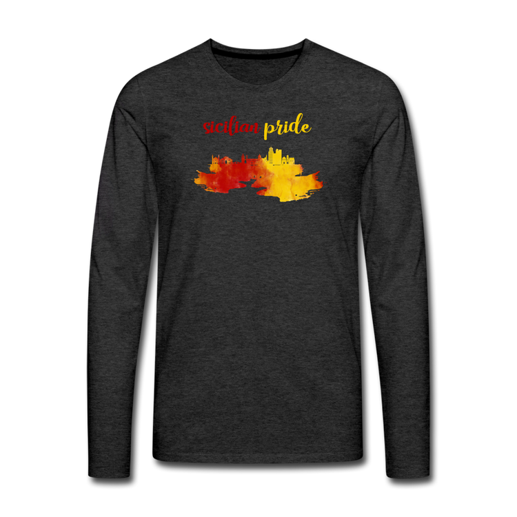 Sicilian Pride Men's Longsleeve - charcoal grey