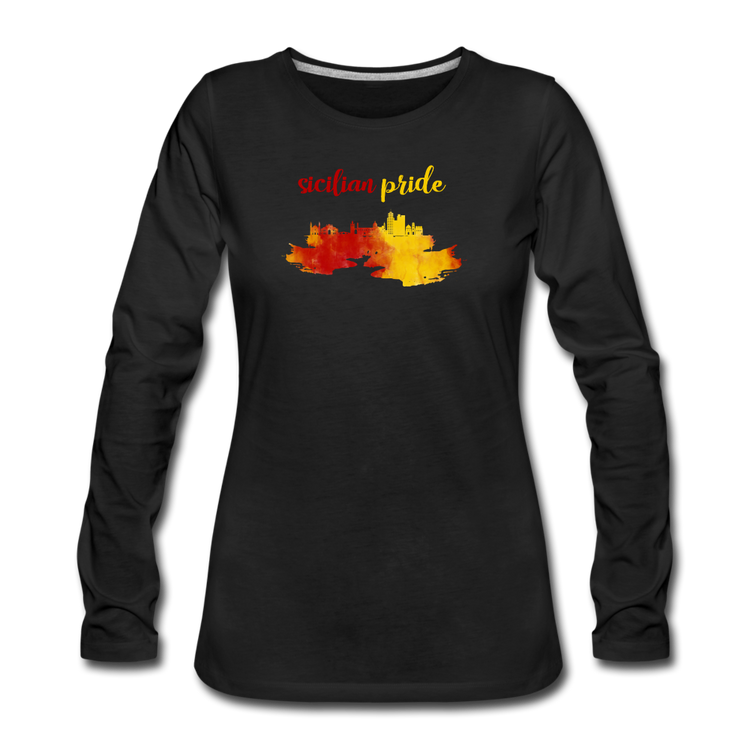 Sicilian Pride Women's Longsleeve - black
