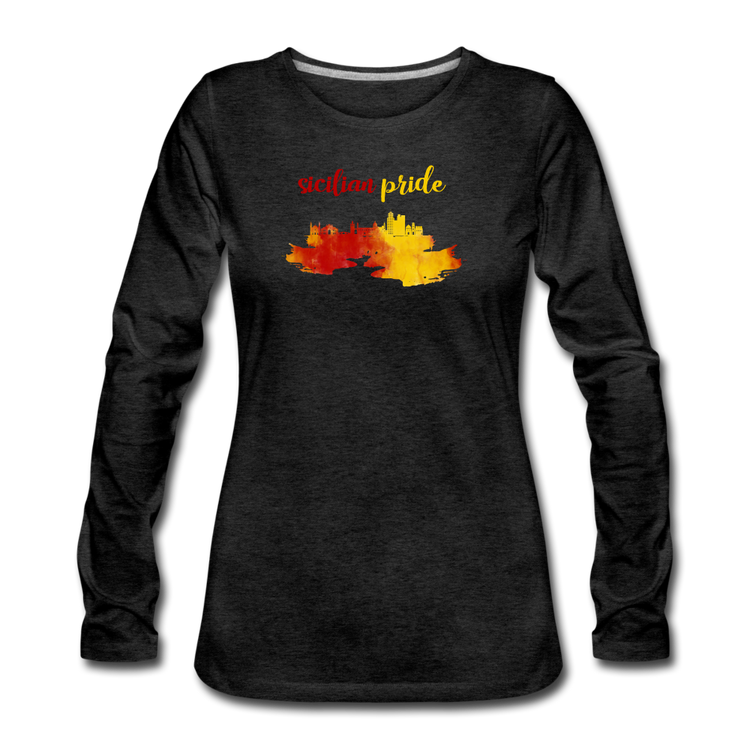 Sicilian Pride Women's Longsleeve - charcoal grey