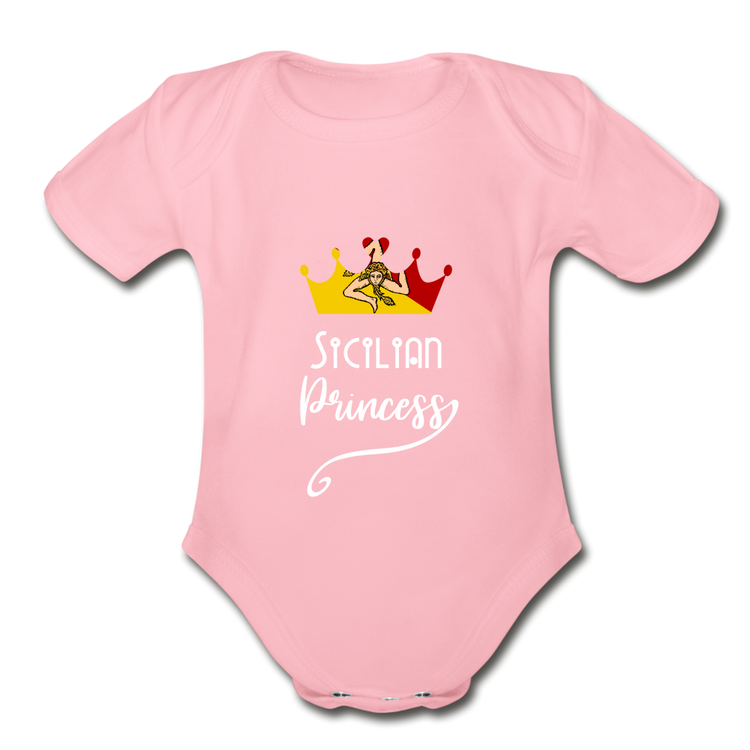 Sicilian Princess Organic Onesie - light pink