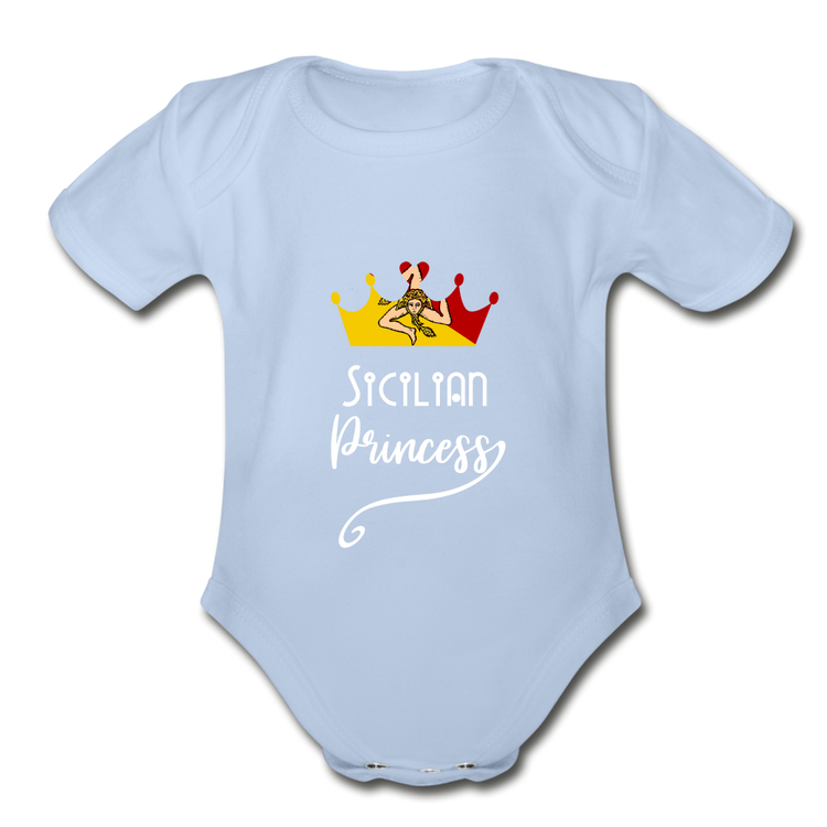 Sicilian Princess Organic Onesie - sky
