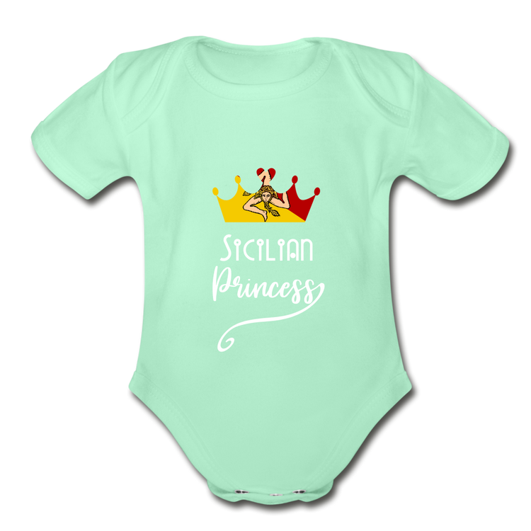 Sicilian Princess Organic Onesie - light mint