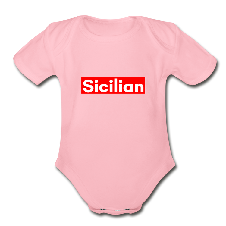Sicilian Organic Onesie - light pink