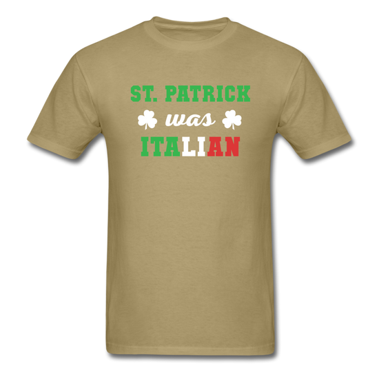 St.Patrick was Italian T-shirt - khaki