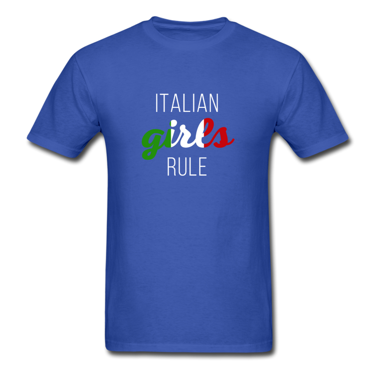 Italian girls rule T-shirt - royal blue