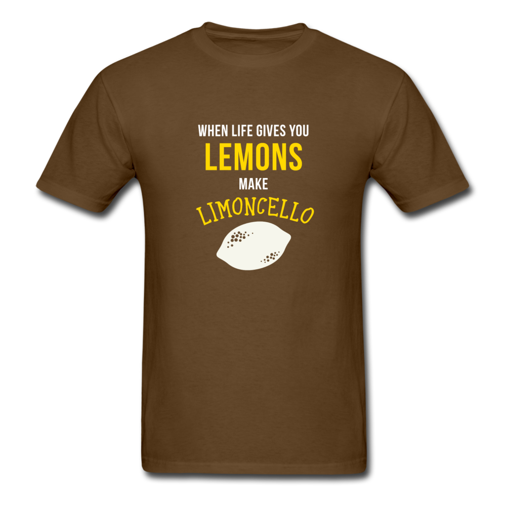 When life gives you lemons make Limoncello T-shirt - brown