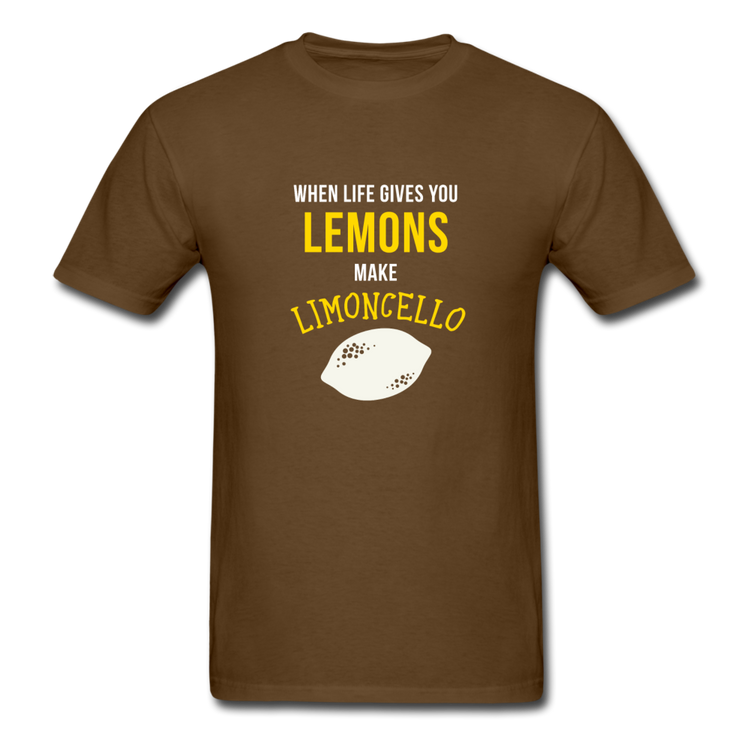 When life gives you lemons make Limoncello T-shirt - brown