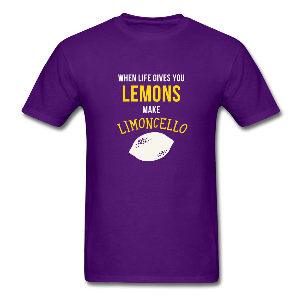 When life gives you lemons make Limoncello T-shirt - purple