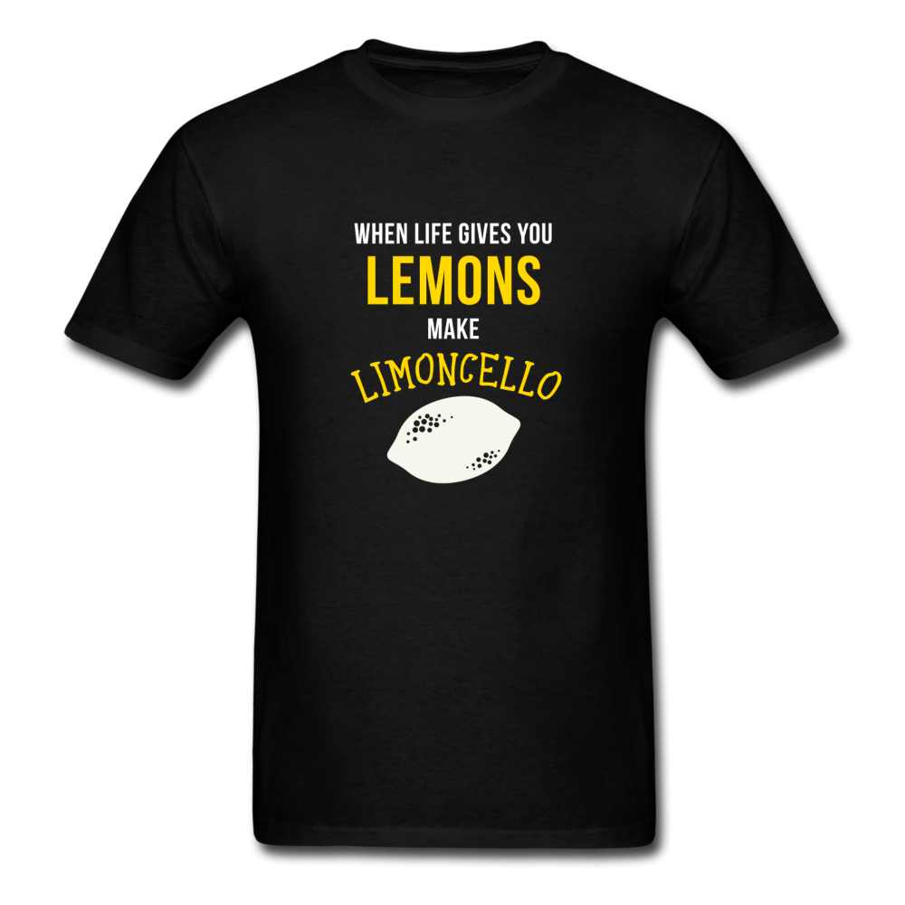 When life gives you lemons make Limoncello T-shirt - black