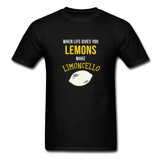 When life gives you lemons make Limoncello T-shirt - black