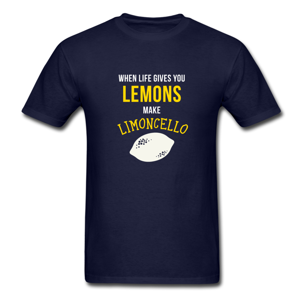 When life gives you lemons make Limoncello T-shirt - navy