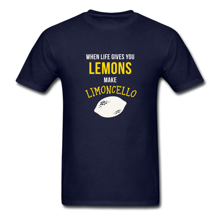 When life gives you lemons make Limoncello T-shirt - navy