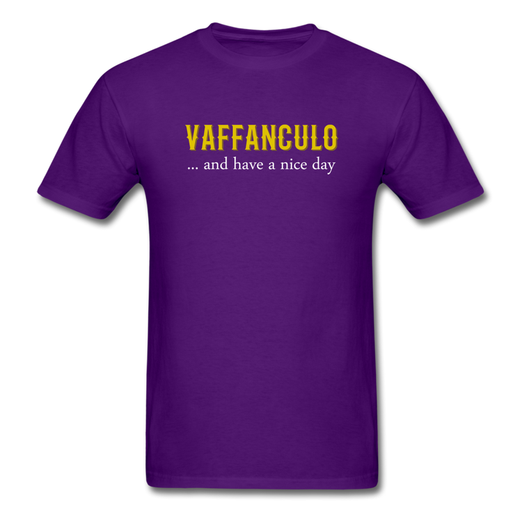 Vaffanculo... and have a nice day T-shirt - purple