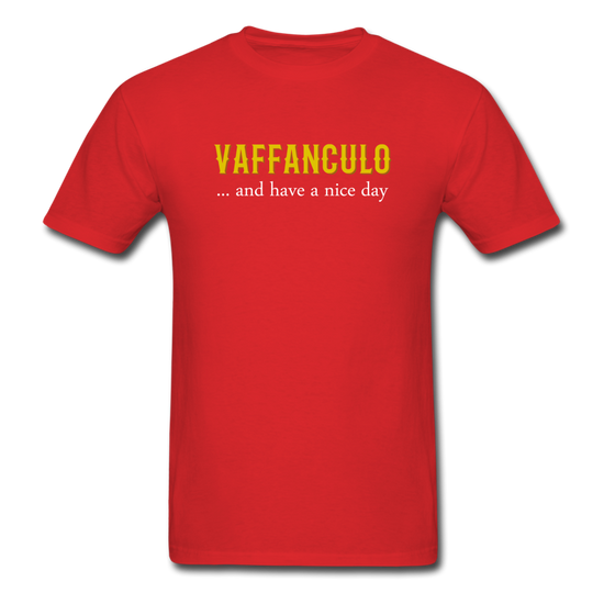 Vaffanculo... and have a nice day T-shirt - red