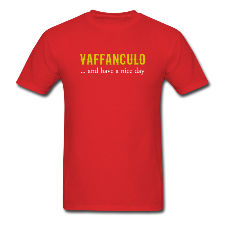 Vaffanculo... and have a nice day T-shirt - red