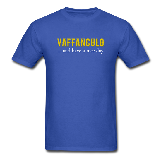 Vaffanculo... and have a nice day T-shirt - royal blue