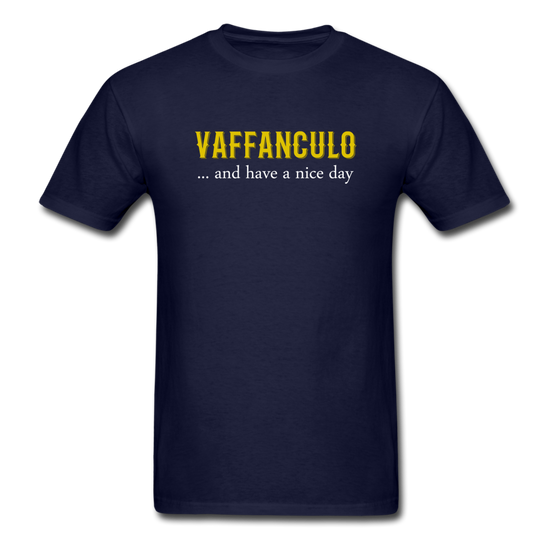 Vaffanculo... and have a nice day T-shirt - navy