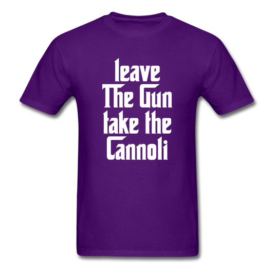 Leave The Gun Take The Cannolis T-shirt - purple