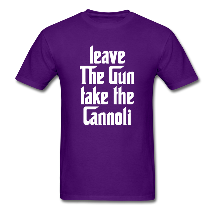 Leave The Gun Take The Cannolis T-shirt - purple