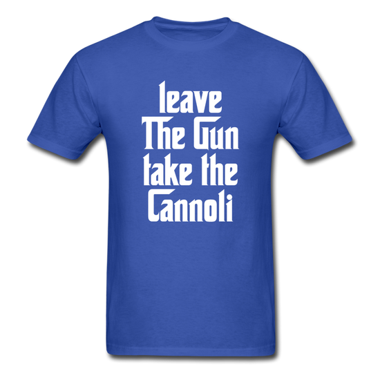 Leave The Gun Take The Cannolis T-shirt - royal blue