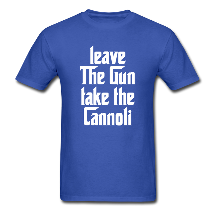 Leave The Gun Take The Cannolis T-shirt - royal blue