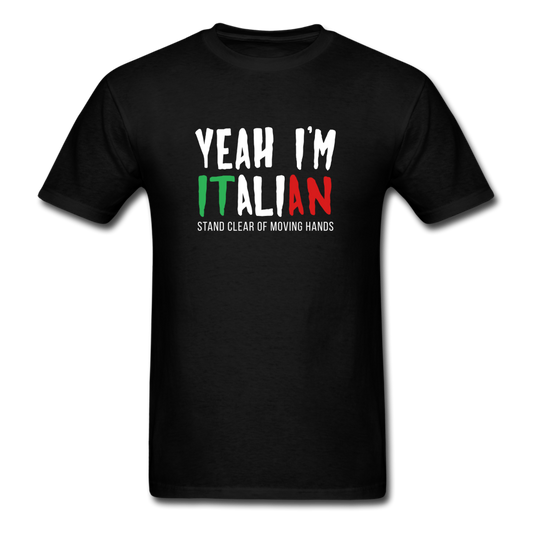 Yeah I'm Italian T-shirt - black