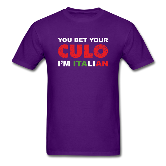 You bet your culo I'm Italian T-shirt - purple