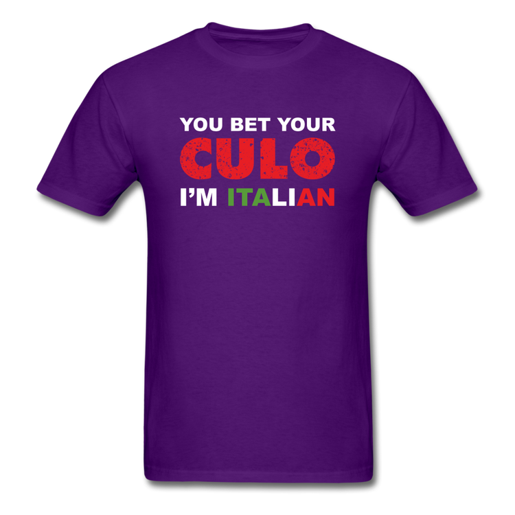 You bet your culo I'm Italian T-shirt - purple