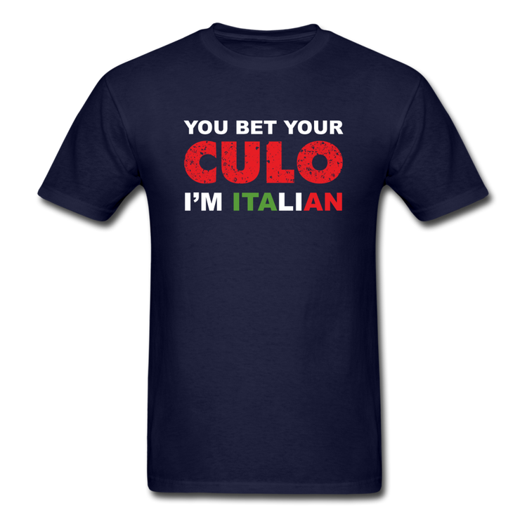 You bet your culo I'm Italian T-shirt - navy