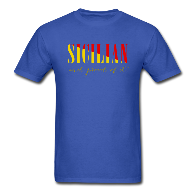 Sicilian and proud of it T-shirt - royal blue