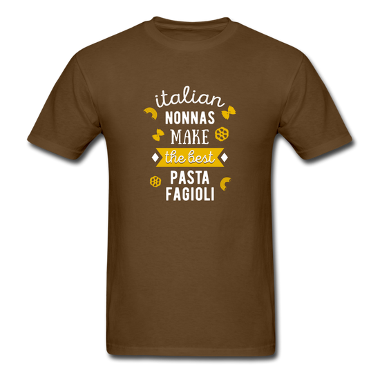 Italian nonnas make the best pasta fagioli T-shirt - brown