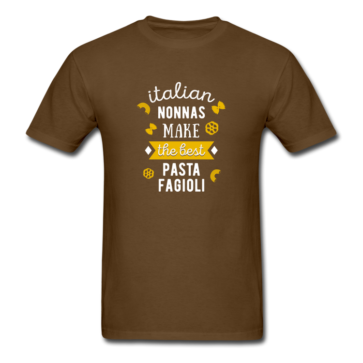 Italian nonnas make the best pasta fagioli T-shirt - brown