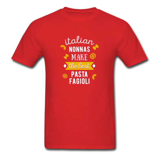 Italian nonnas make the best pasta fagioli T-shirt - red