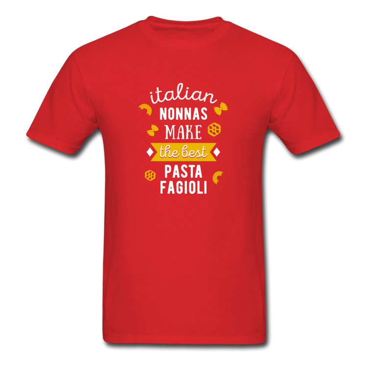 Italian nonnas make the best pasta fagioli T-shirt - red