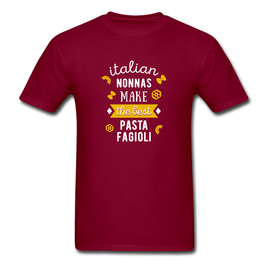 Italian nonnas make the best pasta fagioli T-shirt - burgundy