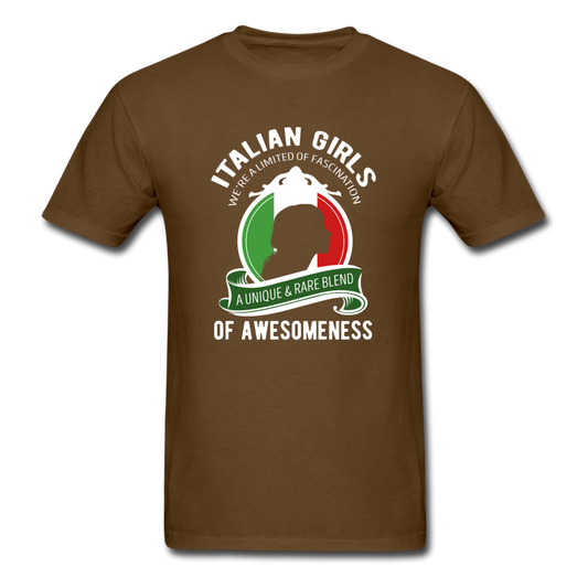 Italian Girls a unique & rare blend T-shirt - brown