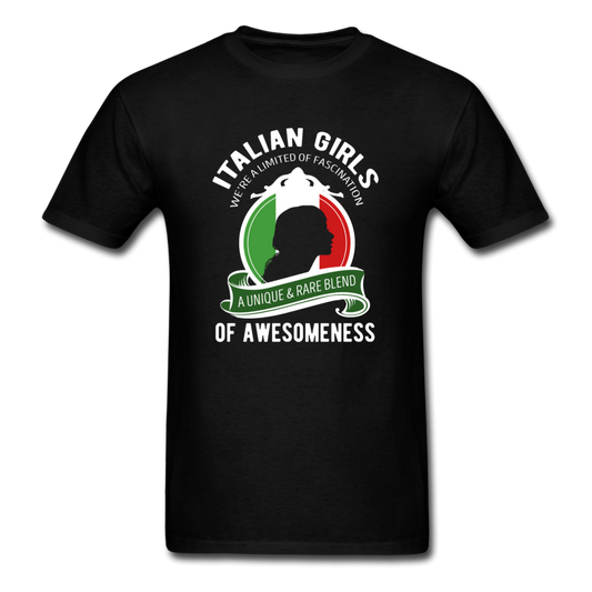 Italian Girls a unique & rare blend T-shirt - black