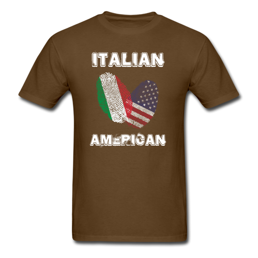 Italian American T-shirt - brown